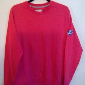 Peter Millar Red Cradle Performance crewneck pullover shirt size M